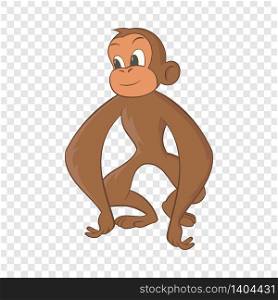 Monkey icon. Cartoon illustration of monkey vector icon for web. Monkey icon, cartoon style