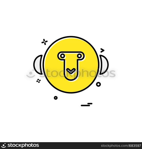 Monkey icon design vector