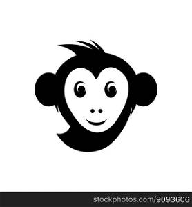 Monkey icon logo free vector image