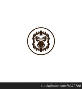 monkey logo. vector illustration design template.