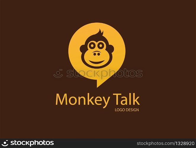 Monkey talk logo designs