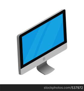 Monoblock PC icon in cartoon style isolated on white background. Monoblock PC icon, cartoon style