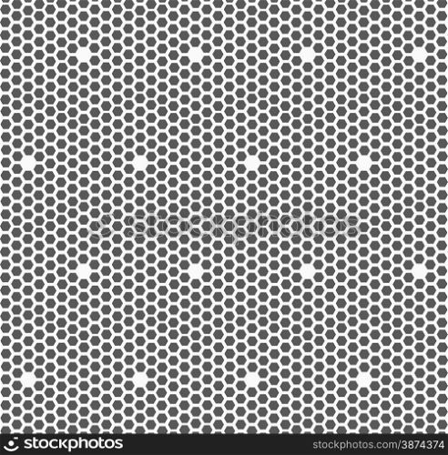 Monochrome abstract geometrical pattern. Modern gray seamless background. Flat simple design.Gray small hexagons forming mosaic.