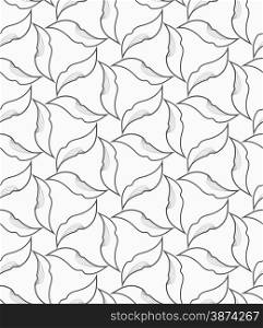 Monochrome abstract geometrical pattern. Modern gray seamless background. Flat simple design.Gray floral with hatching.