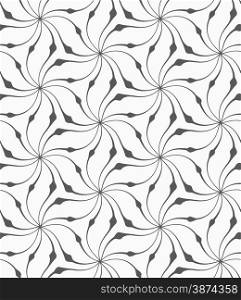 Monochrome abstract geometrical pattern. Modern gray seamless background. Flat simple design.Gray floral with thickening.