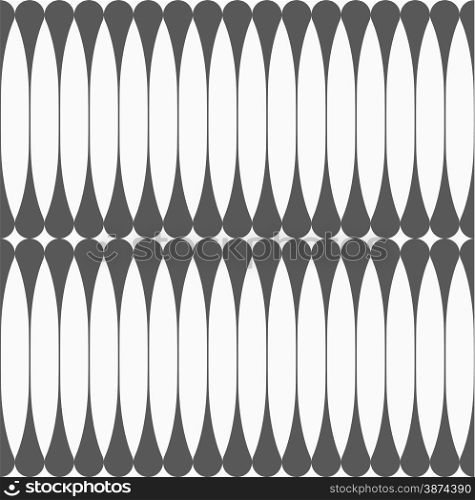 Monochrome abstract geometrical pattern. Modern gray seamless background. Flat simple design.Gray vertical reflecting clubs.