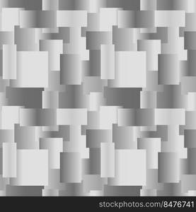 Monochrome black and white squares seamless pattern. Patchwork abstract background. Vector illustration.