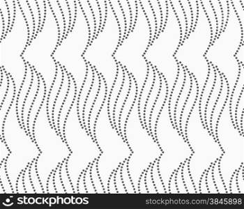 Monochrome dotted texture. Abstract seamless pattern. Ornament made of dots.Textured with dots leaves.