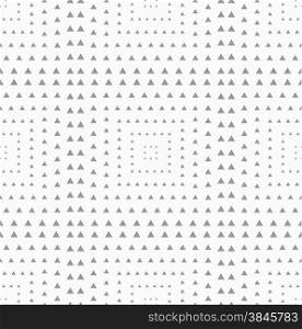 Monochrome dotted texture. Abstract seamless pattern. Ornament made of dots.Textured with triangles squares.
