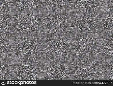 Monochrome pixel Noise TV. Analog VHS error. Noise effect seamless pattern. Gray color display screen wallpaper. Glitch texture. No signal. Abstract backdrop. Vector illustration. Monochrome pixel Noise TV. Analog VHS error. Noise effect seamless pattern.