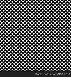 Monochrome repeating heart pattern background Vector Image