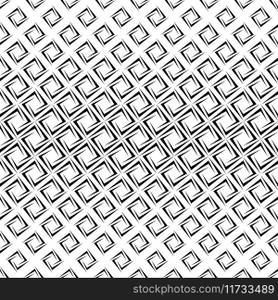 Monochrome repeating rectangular spiral pattern Vector Image