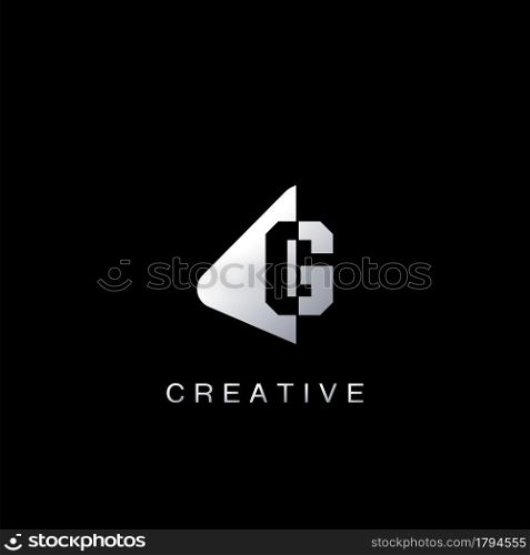 Monogram Abstract Techno Initial Letter G Logo icon vector design for business identity