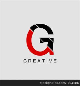 Monogram Abstract Techno Initial Letter G Logo icon vector template design