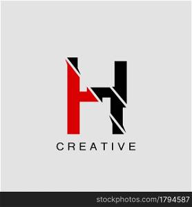 Monogram Abstract Techno Initial Letter H Logo icon vector template design