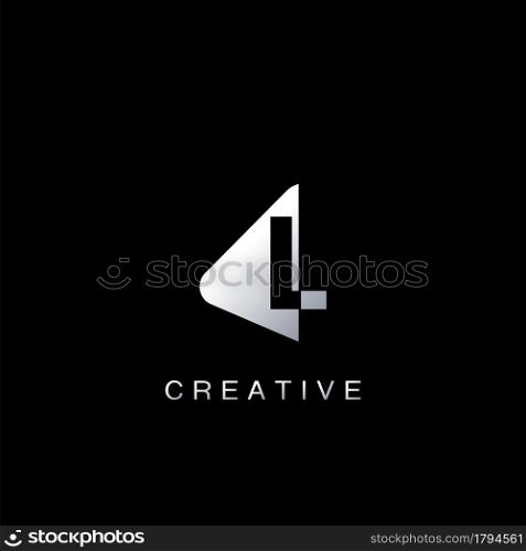 Monogram Abstract Techno Initial Letter L Logo icon vector design for business identity