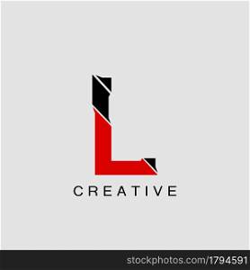 Monogram Abstract Techno Initial Letter L Logo icon vector template design