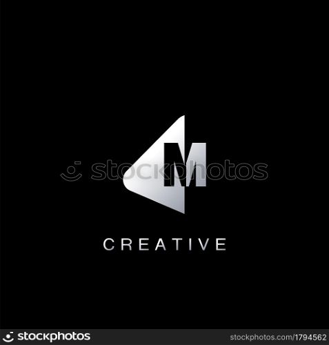 Monogram Abstract Techno Initial Letter M Logo icon vector design for business identity