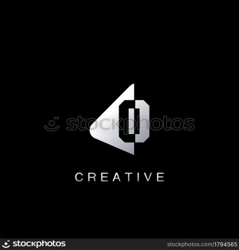 Monogram Abstract Techno Initial Letter O Logo icon vector design for business identity
