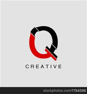 Monogram Abstract Techno Initial Letter Q Logo icon vector template design