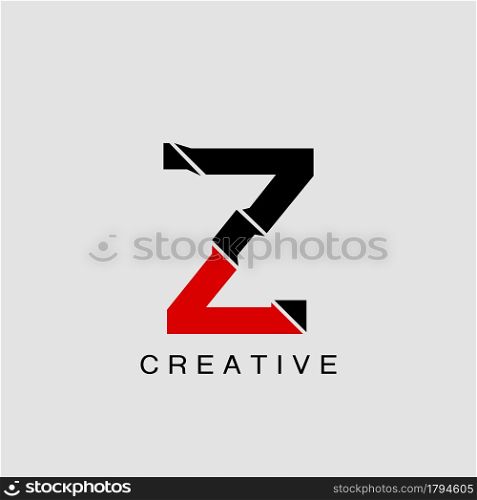 Monogram Abstract Techno Initial Letter Z Logo icon vector template design