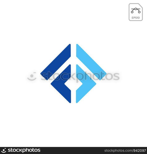 monogram F initial logo business abstract design icon vector element isolated. monogram F initial logo business abstract design icon vector isolated