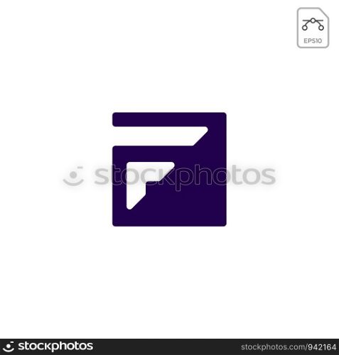 monogram F initial logo business abstract design icon vector element isolated. monogram F initial logo business abstract design icon vector isolated