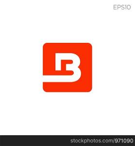 monogram initial b, b logo template black color vector illustration - vector. monogram initial b, b logo template black color vector illustration