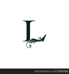Monogram Initial Letter L luxury logo icon, luxurious vector design concept alphabet letter for vintage luxury business.