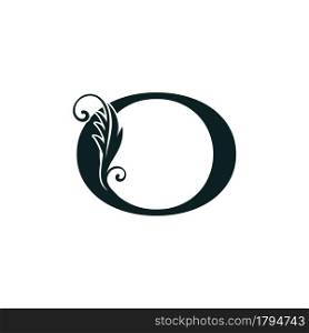 Monogram Initial Letter O luxury logo icon, luxurious vector design concept alphabet letter for vintage luxury business.