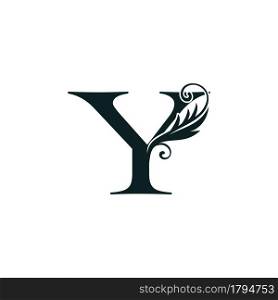 Monogram Initial Letter Y luxury logo icon, luxurious vector design concept alphabet letter for vintage luxury business.