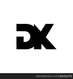 Monogram logo letter GK image free vector