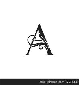 Monogram Luxury Initial Logo Letter A vector design concept luxury floral leaf for luxuries business identity.