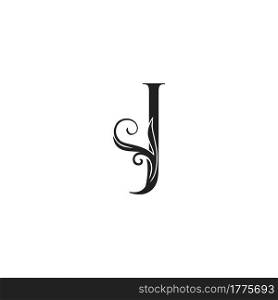 Monogram Luxury Initial Logo Letter J vector design concept luxury floral leaf for luxuries business identity.
