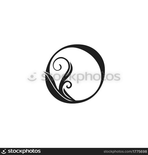 Monogram Luxury Initial Logo Letter O vector design concept luxury floral leaf for luxuries business identity.