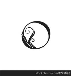 Monogram Luxury Initial Logo Letter O vector design concept luxury floral leaf for luxuries business identity.