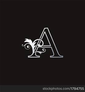 Monogram Outline Luxury Initial Letter A Logo Icon, simple luxuries business vector design concept.