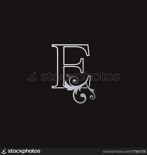 Monogram Outline Luxury Initial Letter E Logo Icon, simple luxuries business vector design concept.