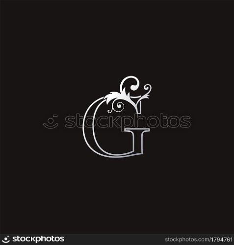 Monogram Outline Luxury Initial Letter G Logo Icon, simple luxuries business vector design concept.
