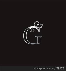 Monogram Outline Luxury Initial Letter G Logo Icon, simple luxuries business vector design concept.