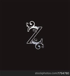 Monogram Outline Luxury Initial Letter Z Logo Icon, simple luxuries business vector design concept.