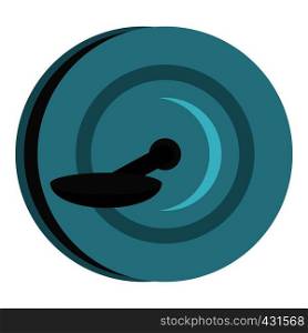 Monowheel icon flat isolated on white background vector illustration. Monowheel icon isolated