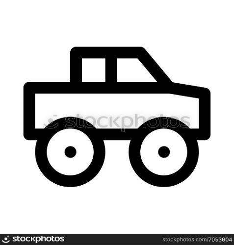 monster truck on isolated background