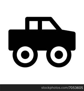 monster truck on isolated background