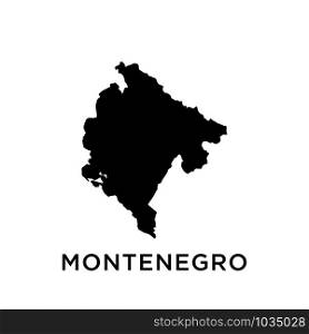 Montenegro map icon design trendy