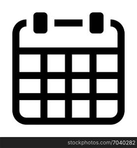 monthly agenda, icon on isolated background