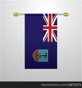 Montserrat hanging Flag