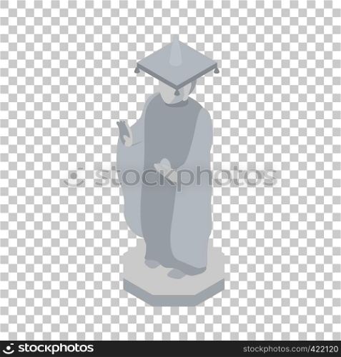 Monument in Seoul isometric icon 3d on a transparent background vector illustration. Monument in Seoul isometric icon