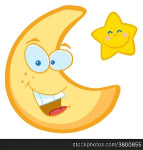 Moon And Star Cartoon Characters