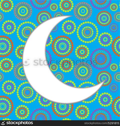 Moon Background for Muslim Community Festival Vector Illustration EPS10. Moon Background for Muslim Community Festival Vector Illustratio